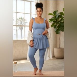 NWOT Popflex Blogilates Ruffle Athletic Tank Top | 1X